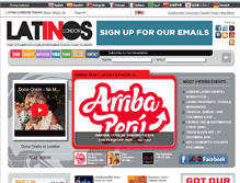 Tablet Screenshot of latinosinlondon.com